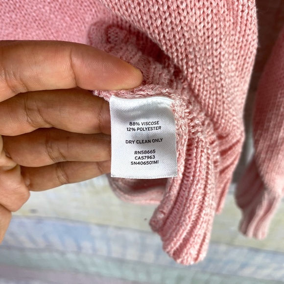 SOMETHING NAVY Subtle Sheen Sweater in Pink Gem - Picture 7 of 9